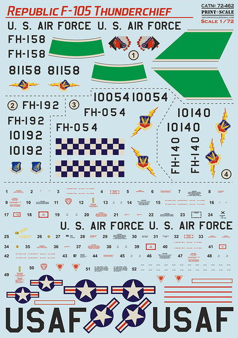 Print Scale 72-462 1/72 F-105 Thunderchief Part 3