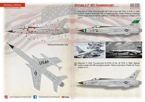 Print Scale 72-462 1/72 F-105 Thunderchief Part 3