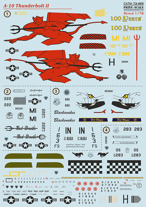Print Scale 72-465 1/72 A-10 Thunderbolt II Part 3