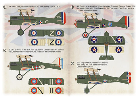 Print Scale 72-467 1/72 Royal Aircraft Factory S.E.5