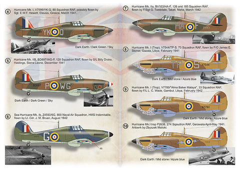 Print Scale 72-472 1/72 Hurricane Aces in the Mediterranean & Africa Part 2