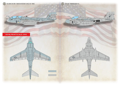 Print Scale 72-474 1/72 EA-6A Intruder Electronic Aggressor