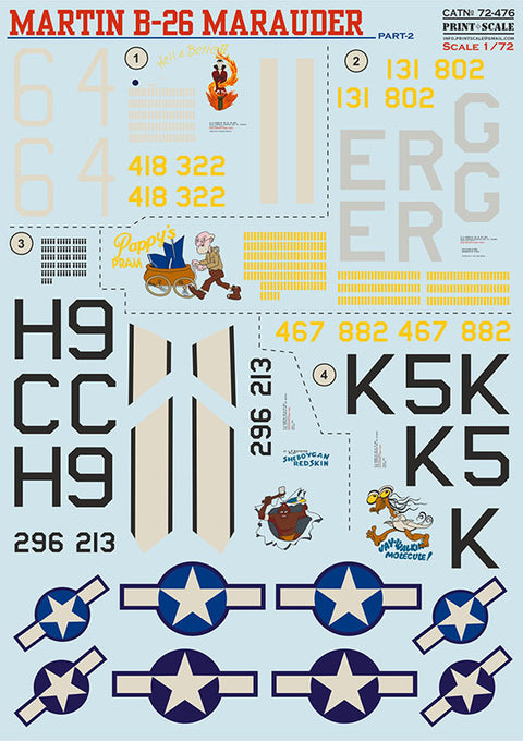 Print Scale 72-476 1/72 B-26 Marauder Part 2