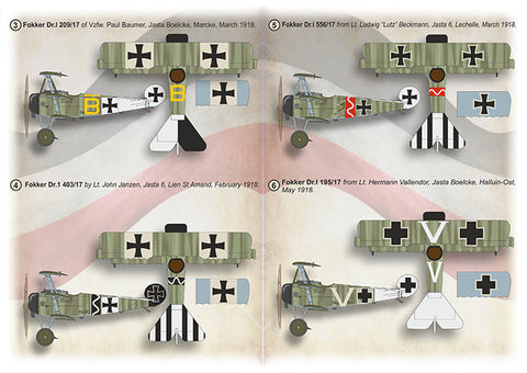 Print Scale 72-504 1/72 Fokker Dr.I 72-504 Scale 1/72