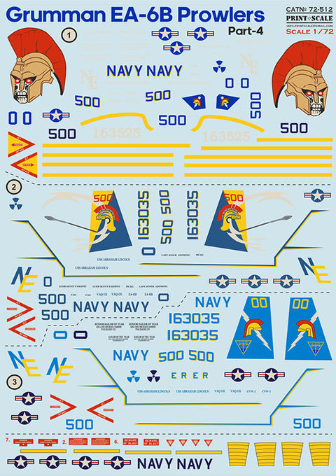 Print Scale 72-512 1/72 EA-6B Prowler Part 4 72-512 Scale 1/72