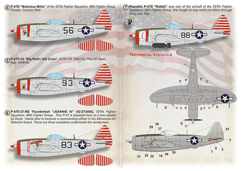 Print Scale 72-540 1/72 Republic P-47 Thunderbolt 72-540 Scale 1/72