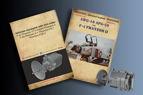 Print Scale PSR32012 1/32 AWG-10 / APG-59 Radar for Phantom II F-4 J/S PSR32012 Scale 1/32