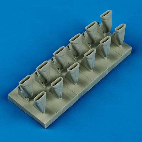 Quick Boost 32 143 1/32 Spitfire Mk.VIII exhaust - fishtail(For TAMIYA)