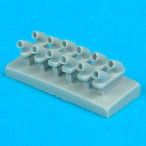Quick Boost 48 041 1/48 P-40E Warhawk exhaust(For HASEGAWA)