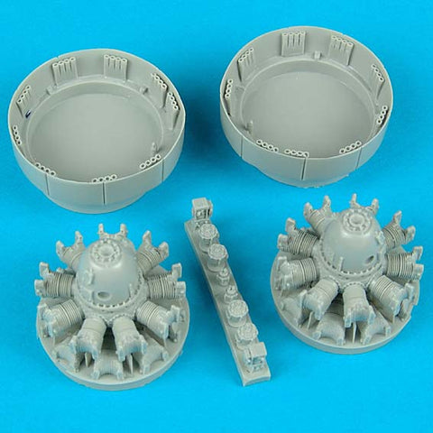 Quick Boost 48 062 1/48 A-26B/C engines(For REVELL / MONOGRAM)