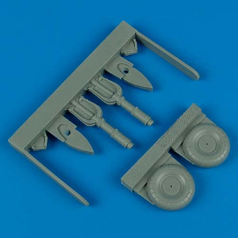 Quick Boost 48 257 1/48 Junkers Ju 87 Stuka uncovered wheels(For HASEGAWA)