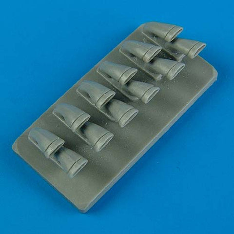 Quick Boost 48 442 1/48 P-40M/N Warhawk exhaust - fishtail(For HASEGAWA)