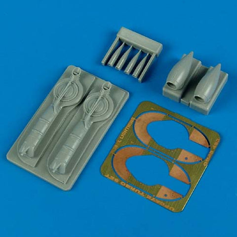 Quick Boost 48 463 1/48 P-38J Lightning update turbo & air intakes(For ACADEMY/EDUARD)