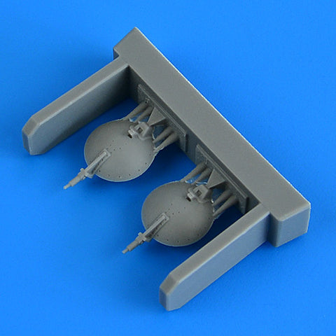 Quick Boost 49 058 1/48 Su-25 Frogfoot open parachute covers(For ZVEZDA)