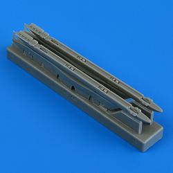 Quick Boost 49 168 1/48 Sepecat Jaguar GR.1/GR.1a upper pylons with adapters(For AIRFIX)