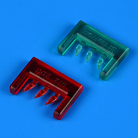 Quick Boost 72 697 1/72 Bf 109F/G/K colored position lights(For EDUARD)
