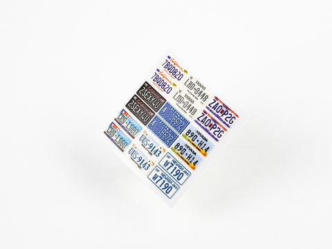 Red Fox Stadio RFSQS-24011 1/24 USA License plates vol.01 (For Universal)
