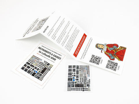 Red Fox Stadio RFSQS-32186 1/32 Instruments & gauges set for Luftwaffe WWII (For Independent)