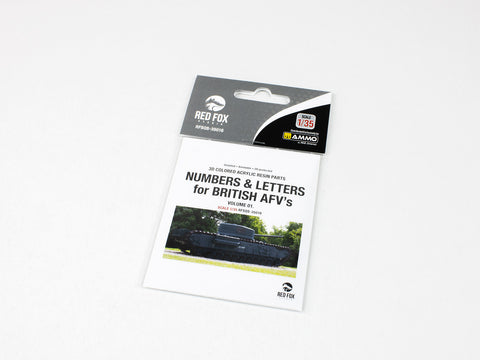 Red Fox Stadio RFSQS-35016 1/35 Numbers & Letters for British AFV's Vol.01 (For Universal)