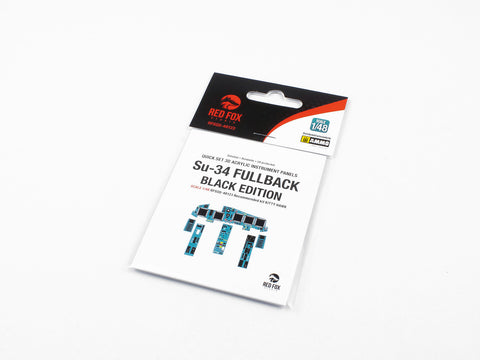 Red Fox Stadio RFSQS-48123 1/48 Su-34 FULLBACK BLACK EDITION
