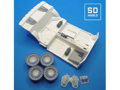 SD Models SD-B01-1 1/24 BMW M3 Rally additional parts+Rothmans wheel for Beemax