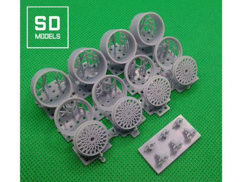 SD Models SD-J01 1/24 Jaguar XJ-S racing wheels for Hasegawa