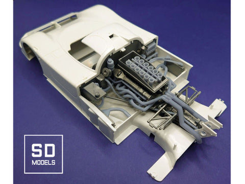 SD Models SD-J02 1/24 Jaguar XJR-9 LM engine additional parts for Tamiya