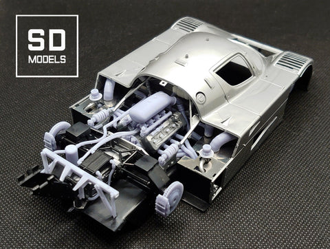 SD Models SD-M02 1/24 Sauber-Mercedes C9 1989LM additional parts for Tamiya