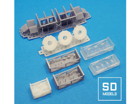 SD Models SD-P01 1/24 Porsche 956 LM83 Works specifications additional parts for Tamiya