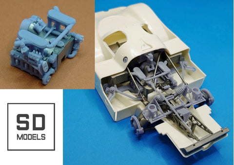 SD Models SD-P02+1 1/24 Porsche 956 【Private Engine】 additional parts for Tamiya