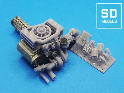 SD Models SD-P05 1/24 Porsche 934 engine additional parts for Revell