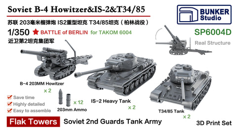 Bunker Studio SP6004D 1/350 Soviet 2nd Guards Tank Army?Battle of Berlin?(for Takom 6004 )