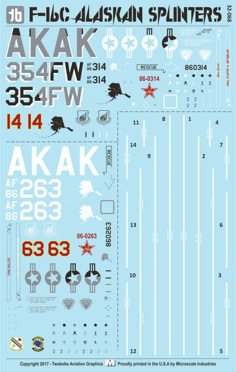 Two Bobs 32-068 1/32 F-16C Fighting Falcon Alaskan Sprinters Part 1