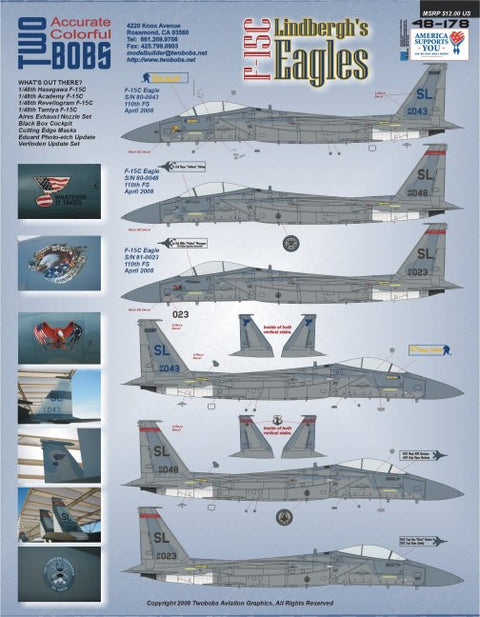 Two Bobs 48-178 1/48 Lindbergh's Eagles F-15C