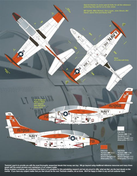 Two Bobs 48-200 1/48 U.S. Navy Training Squadron Part 1: T-2C Buckeye