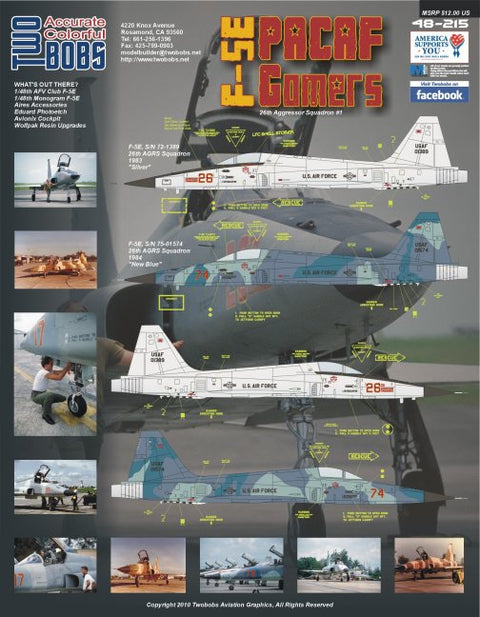 Two Bobs 48-215 1/48 Pacific Air Forces Gommers Part 1 F-5E