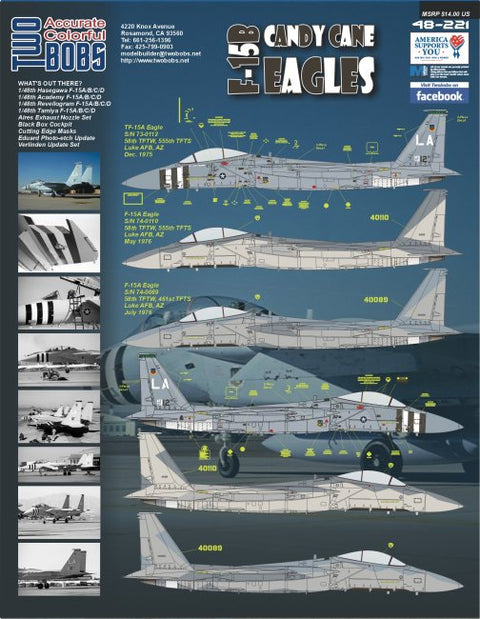 Two Bobs 48-221 1/48 Candy Cane Eagles Part 2 F-15A