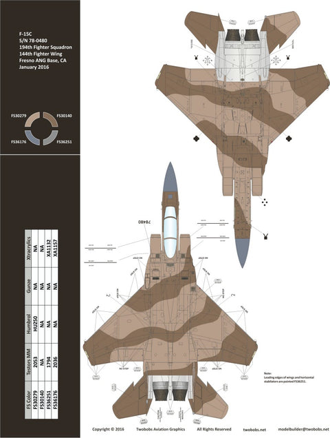 Two Bobs 48-250 1/48 F-15C Reno Report Eagles