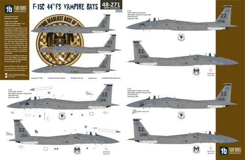 Two Bobs 48-271 1/48 F-15C 44th FS Vampire Bat