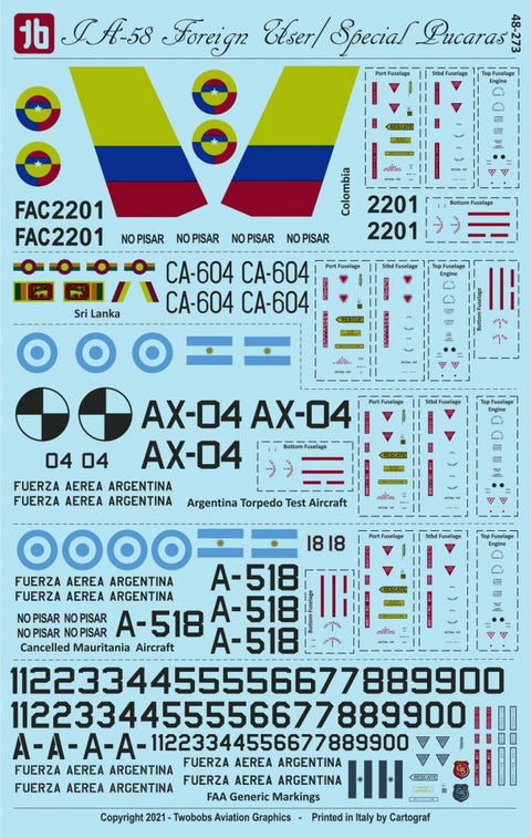 Two Bobs 48-273 1/48 IA-58 Overseas Special Pukara