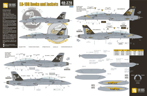 Two Bobs 48-278 1/48 EA-18G Rocks and Yellow Jackets