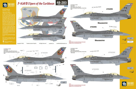 Two Bobs 48-283 1/48 F-16A/B Vipers of the Caribbean