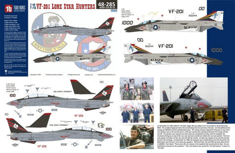 Two Bobs 48-285 1/48 F-4N/F-14 VF-201 Lone Star Hunter