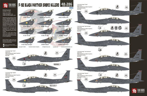Two Bobs 48-286 1/48 F-15E Black Panther Drone Killer