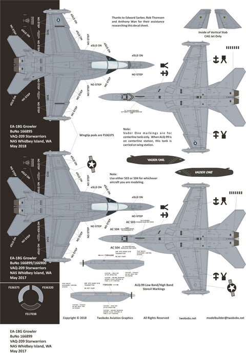 Two Bobs 72-108 1/72 EA-18G Pew Pew Growler