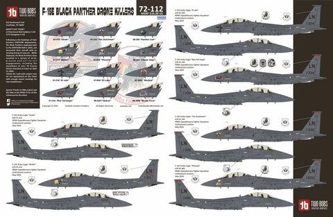 Two Bobs 72-112 1/72 F-15E Black Panther Drone Killer