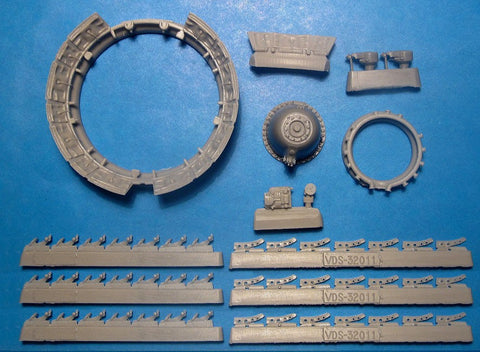 Vector VDS32011 1/32 F4U-1 Cowl Flaps & Engine Upgrade (for Tamiya)