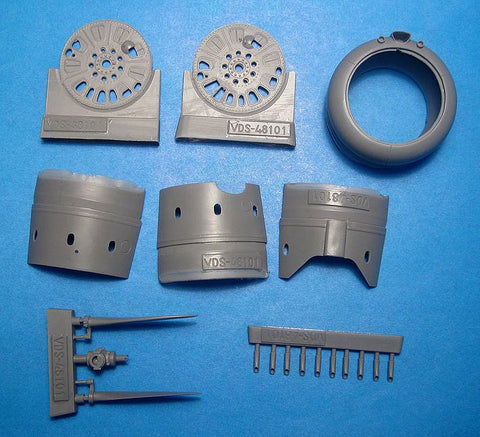 Vector VDS48101 1/48 I-153 #1 Cowl, Prop & Exhaust Pipes