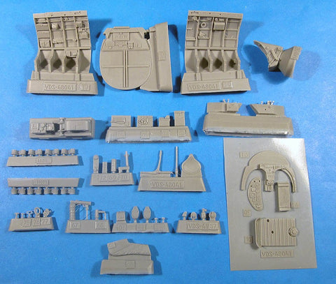 Vector VDS48041 1/48 Hs-126 Cockpit (for ICM)
