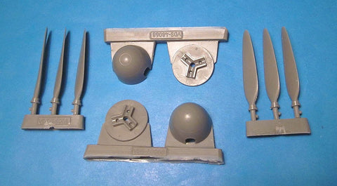 Vector VDS48068 1/48 Me 410 Corrected Propellers & Spinners (for Meng Model)